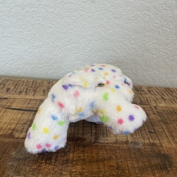 Build-a-Bear Buddies Smallfry Confetti Dog Puppy Plush Stuffed Toy Purple Ear 7" - Picture 8 of 10